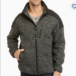 IZOD fleece sweater with soft shell